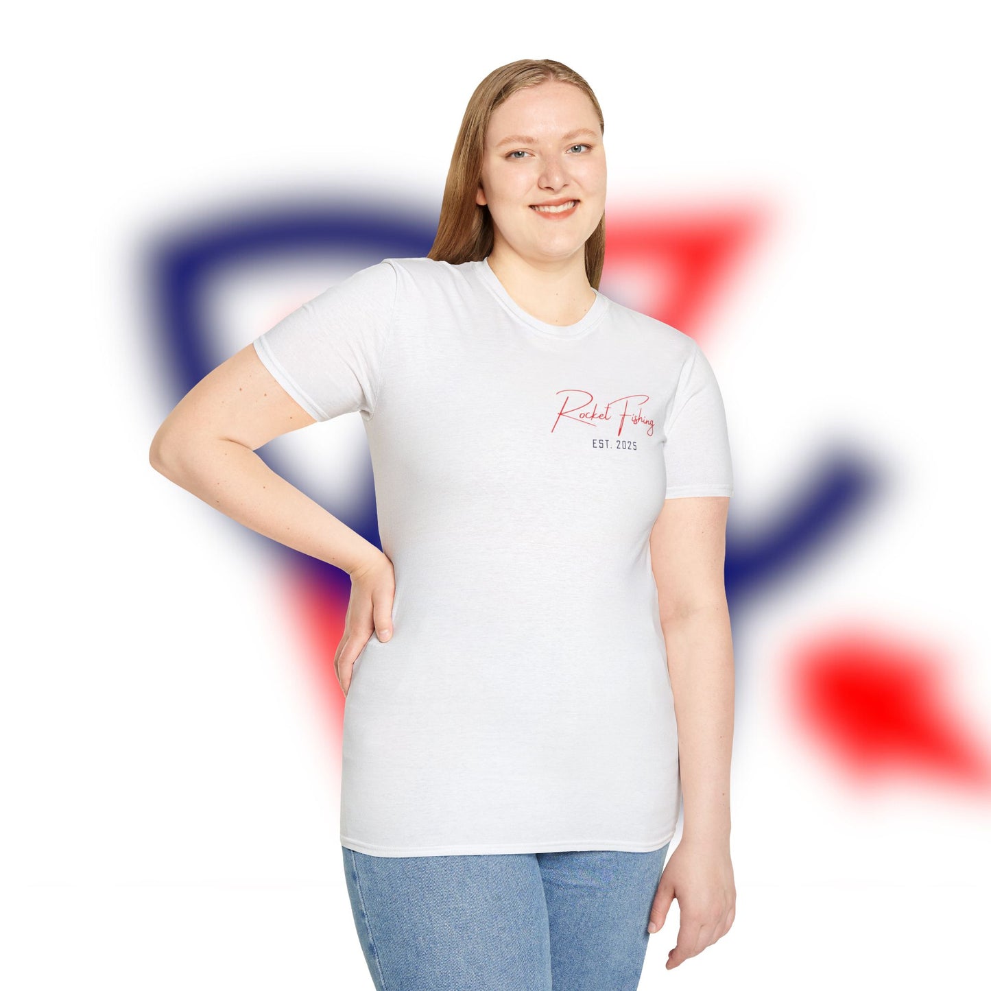Rocket Fishing Patriotic Design