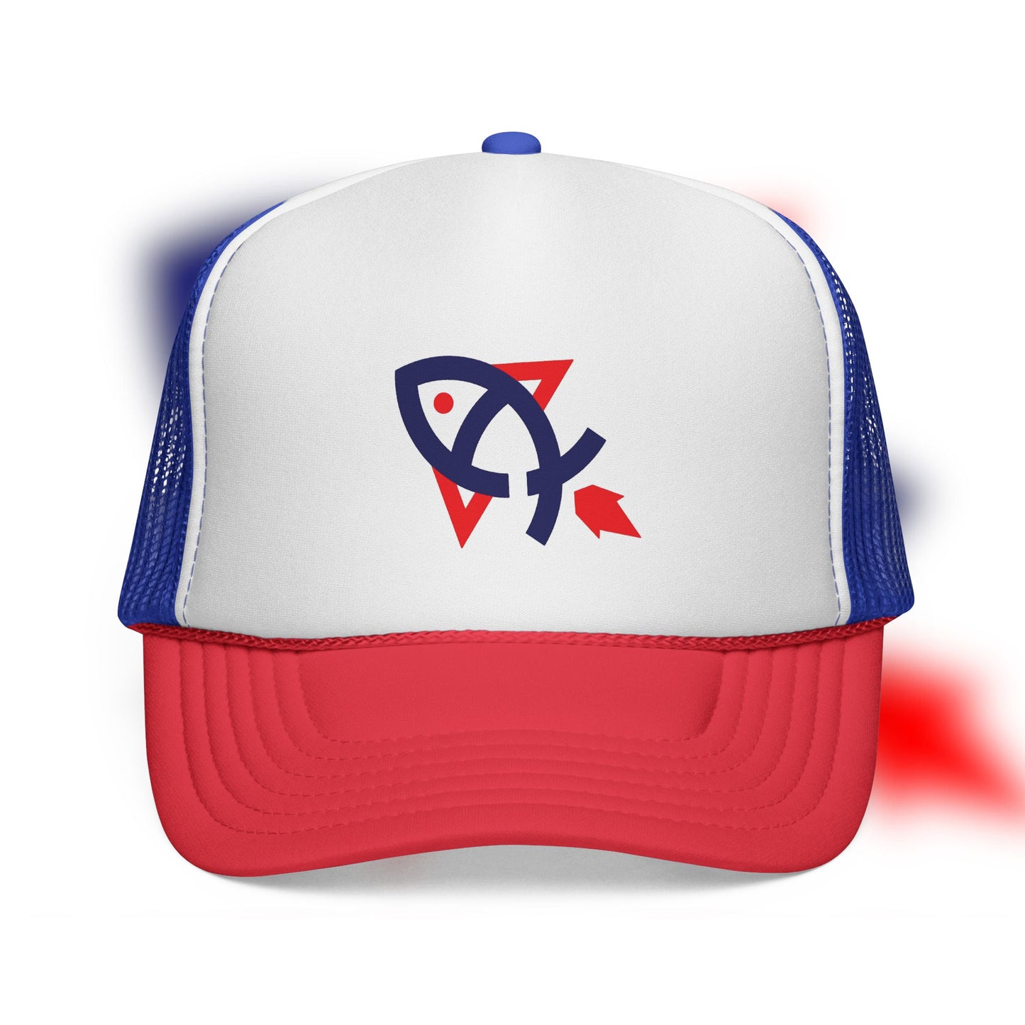 Rocket Fishing Red, White, and Blue Hat