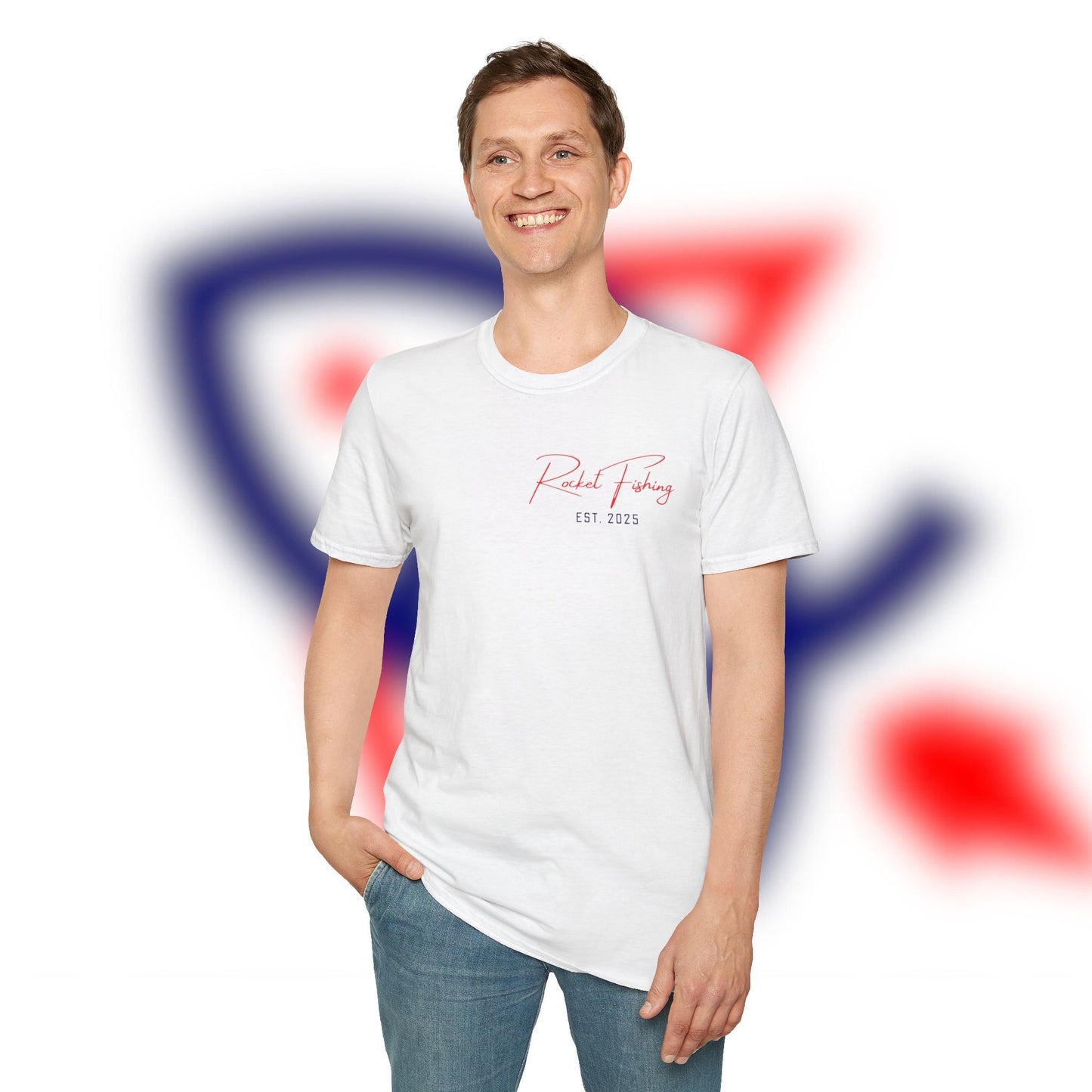 Rocket Fishing Patriotic Design