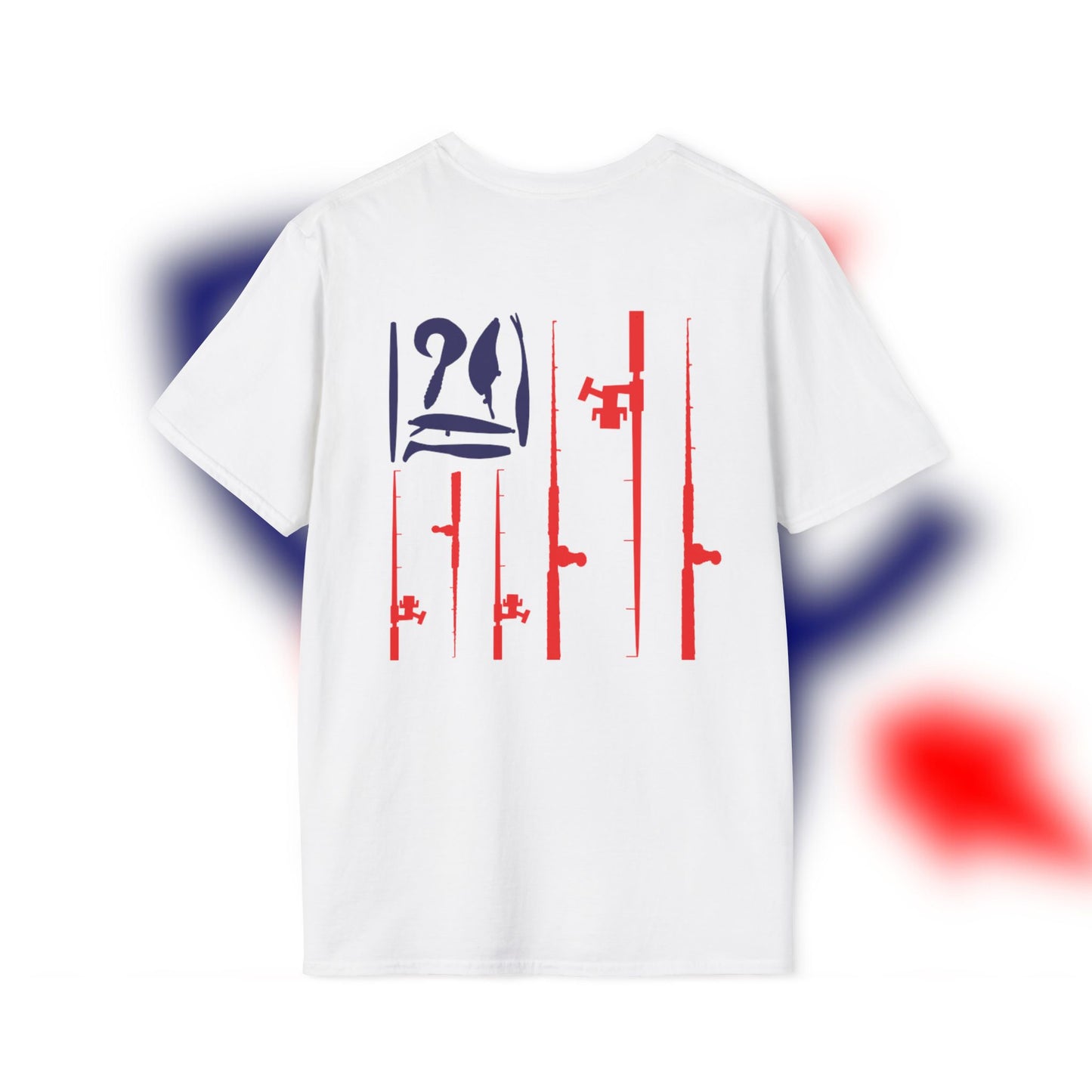 Rocket Fishing Patriotic Design
