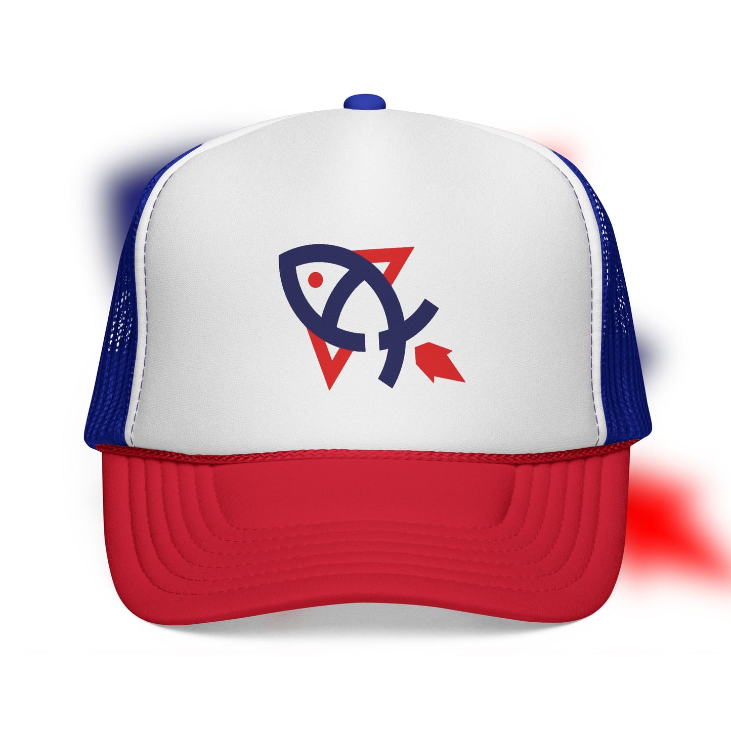 Rocket Fishing Red, White, and Blue Hat