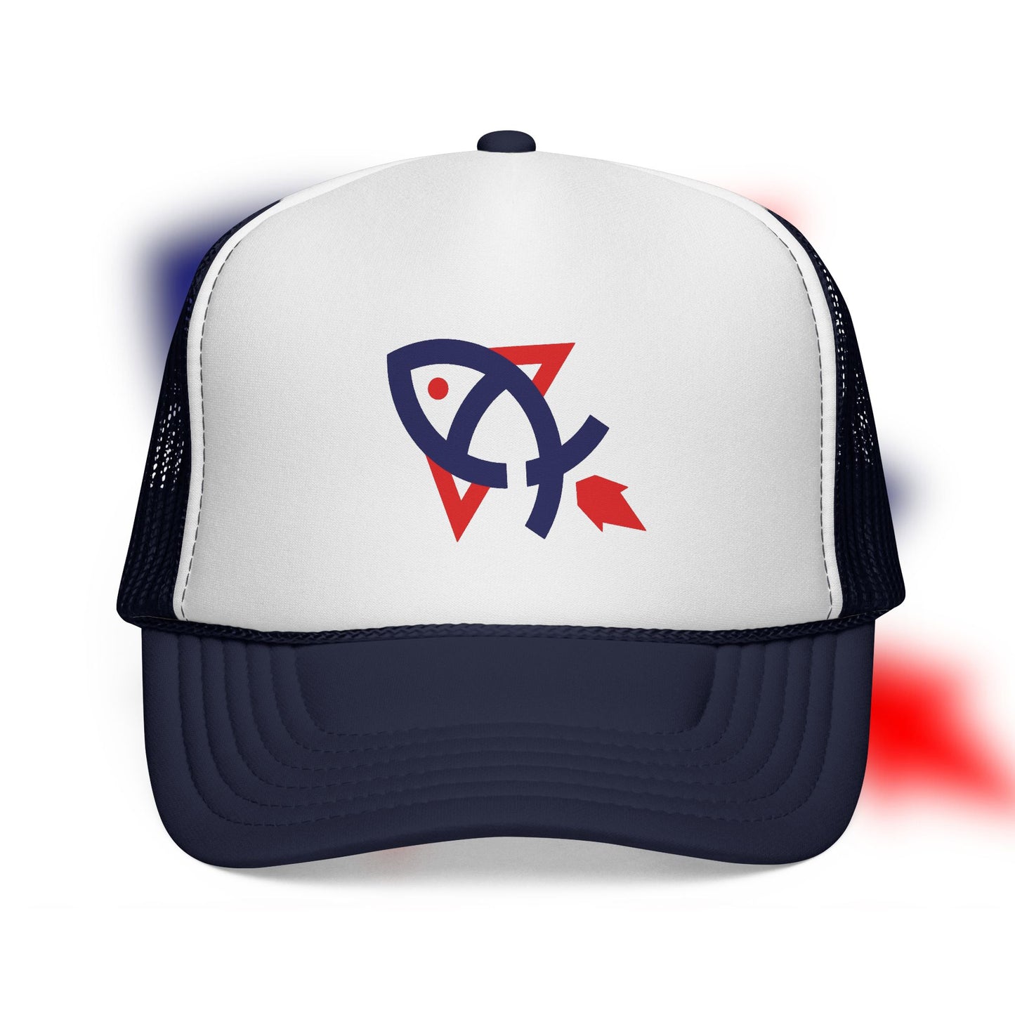 Rocket Fishing Red, White, and Blue Hat