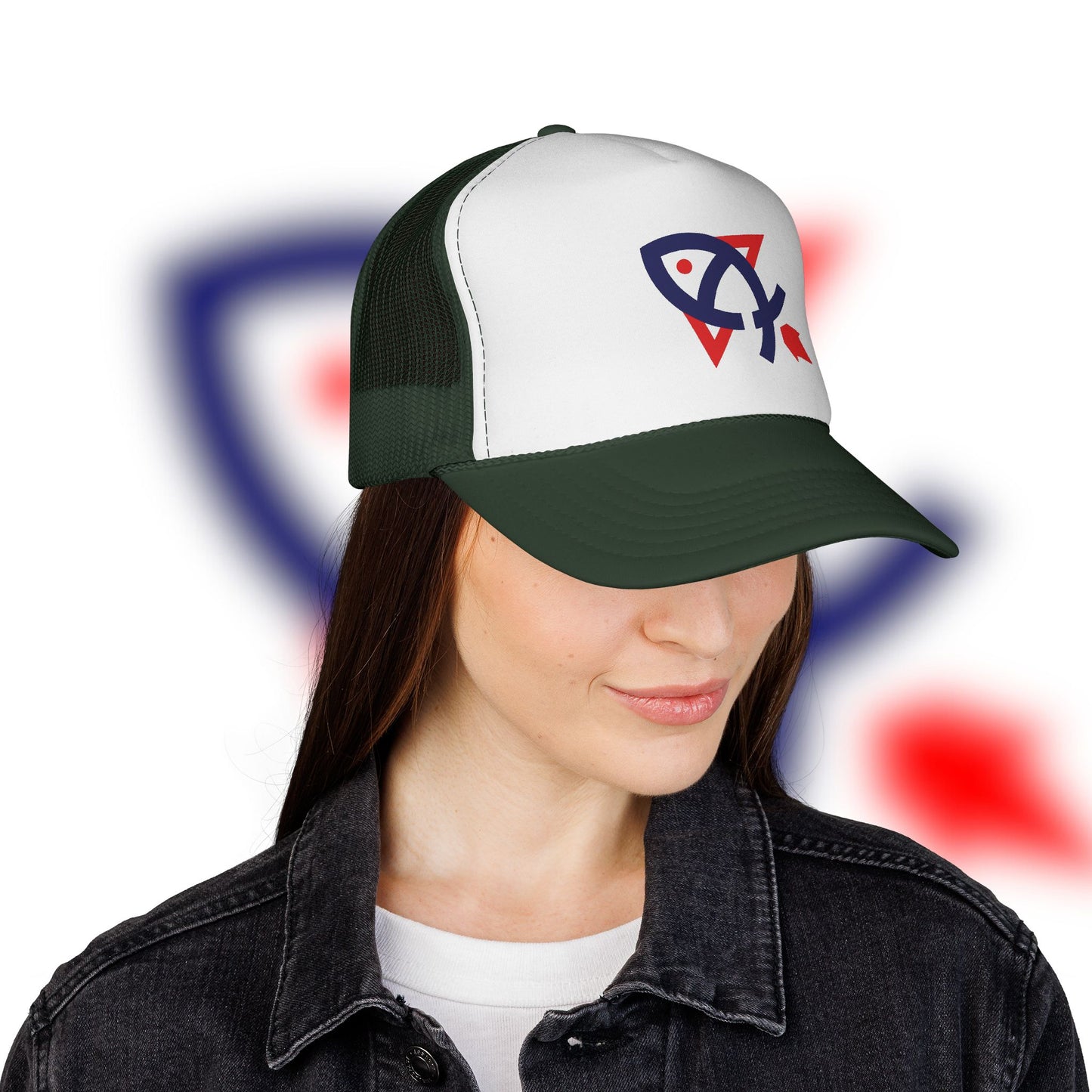 Rocket Fishing Red, White, and Blue Hat