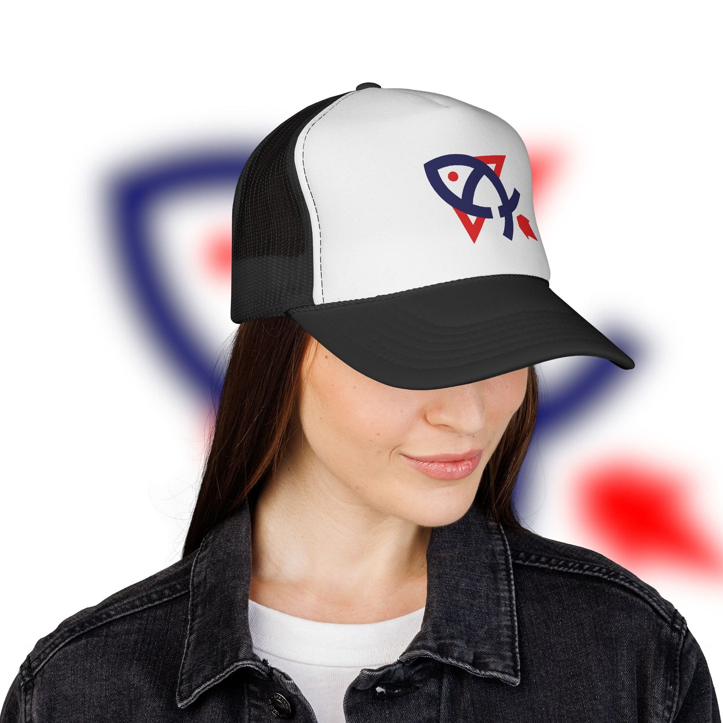 Rocket Fishing Red, White, and Blue Hat