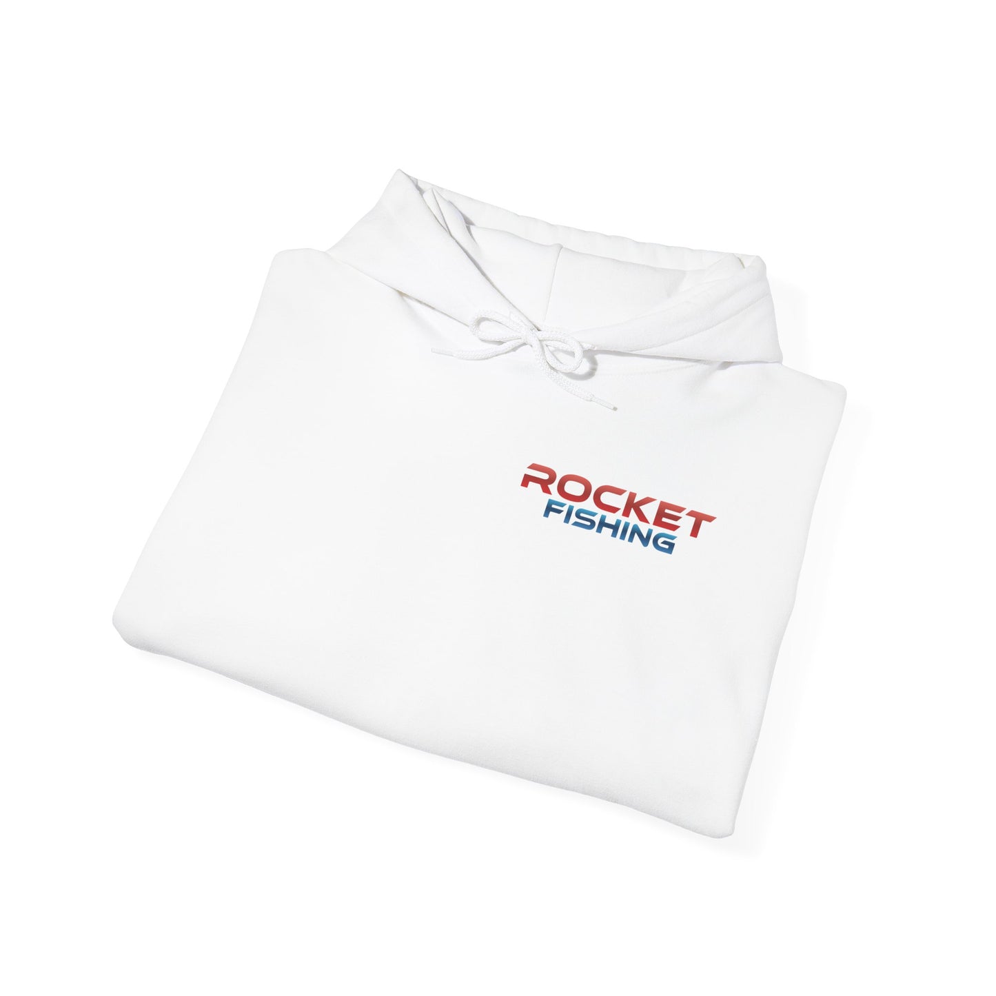 Rocket Fishing Hoodie - Smaller Logo Front